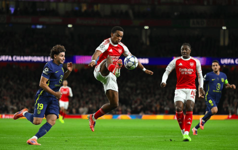 欧冠进球盛宴：勒沃库森2-7巴黎 阿森纳4-0马竞 黄潜0-2曼城