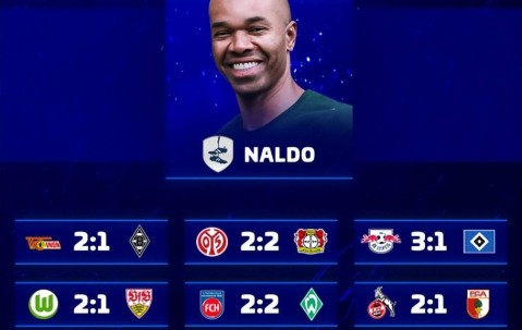 德转预测德甲：拜仁3-1多特，莱比锡3-1汉堡，美因茨2-2勒沃库森