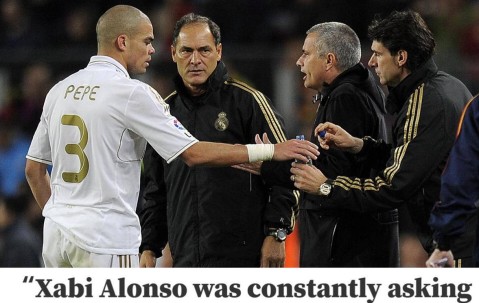 佩佩透露阿隆索与穆里尼奥交流频繁