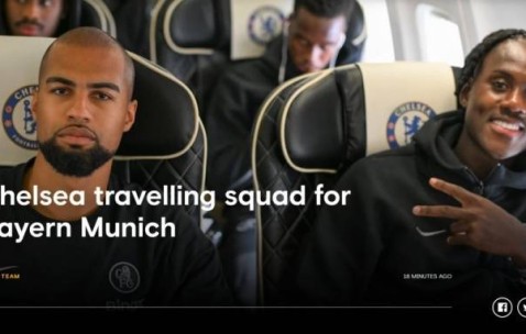 切尔西欧冠vs拜仁名单：帕尔默、埃斯特旺、加纳乔在列