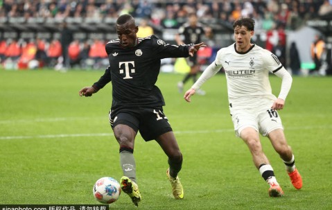 德甲-17岁卡尔连场破门韩国归化染红 拜仁3-0十人门兴