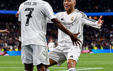 姆巴佩破门，皇马豪取5连胜，稳居西甲榜首